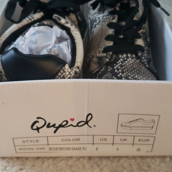 NWT Snakeskin platform Qupid SZ 8 Sneakers - Picture 6 of 6